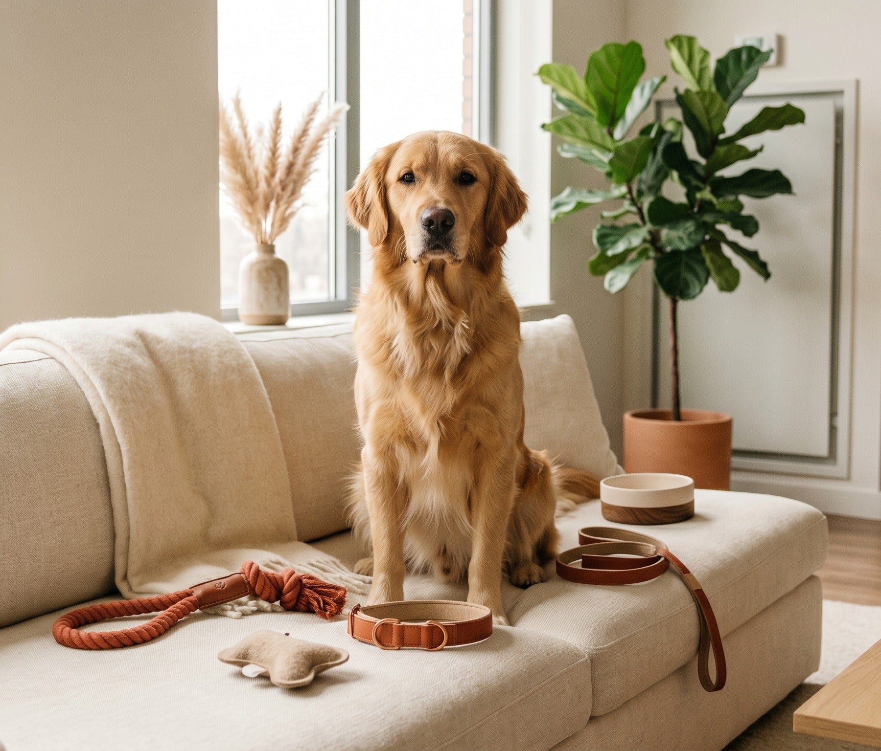 Pawrr hero - golden retriever with accessories